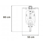 Elektrická motorka skúter Retro 23 - červená